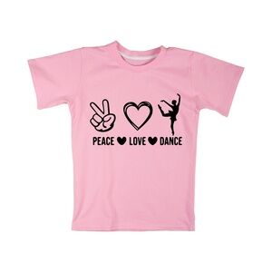 Kids Pink Dance Costume T-Shirt